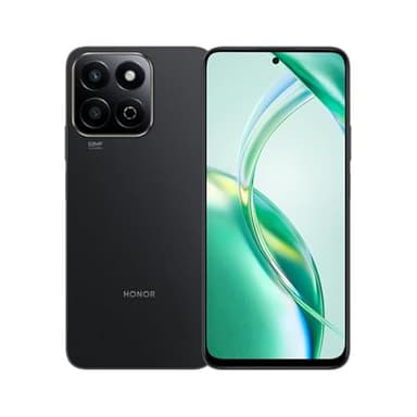 HONOR 200 Smart 5G | Double SIM | 4 Go de RAM + 256 Go de ROM | Écran 6,8" 120 Hz | Caméra AI 50 MP | Batterie 5200 mAh | Android 14 (noir minuit)