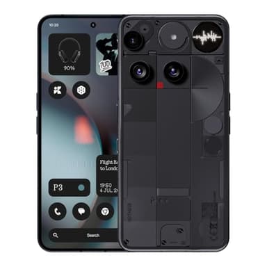 Nothing Phone (3) – Smartphone avec Triple caméra arrière 50 MP, Batterie Longue durée au Silicium-Carbone 24h, écran AMOLED 6,67" 120Hz, Glyph Matrix, 16GB + 512GB – Noir