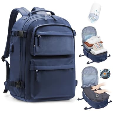 SZLX Sac à Dos Sous Vide Bagage à Main Pour Femmes, Sac à Dos Airbag Avec Système De Vide Pour Le Voyage, Ryanair Travel Ruscksack Taille Cabine Avec Pompe étanche Valise Sous Vide Pour Homme