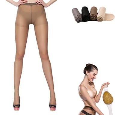 Bas magiques super flexibles et indestructibles pour femme, bas anti-rayures, collants de contrôle, café, Taille unique