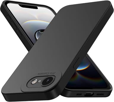 Tenphone Coque pour iPhone 16E (2025), Étui de Protection Antichoc en TPU Souple avec Protection Caméra - Noir