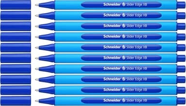 Schneider 152203 Slider Edge (Pointe extra large (XB)) Lot de 10 Stylos, Encre bleu