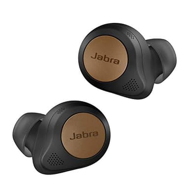 Jabra Elite 85t True Wireless - Écouteurs sans Fil à Réduction de Bruit Active, Longue Autonomie et Écouteurs Puissants - Boîtier de Chargement sans Fil - Noir Cuivre, Taille Unique