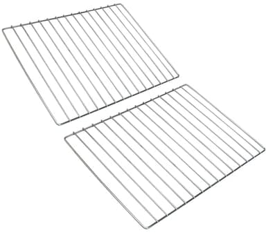 Nischenmarkt 2 pièces de grille de cuisson en acier inoxydable, grille en acier inoxydable, grille, grille de barbecue de différentes tailles (40 cm x 30 cm)