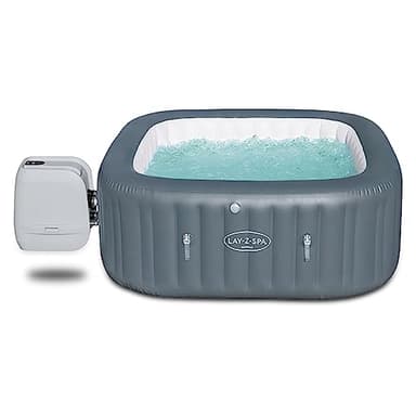 Bestway LAY-Z-SPA® Hawaii Hydrojet Pro™ 180 x 180 x 71 cm, 4-6 personnes, Gris Foncé