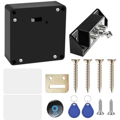 Molbory Serrure d'armoire intelligente, serrure invisible, ouverture électronique pour carte RFID, capteur de carte IC, tiroir d'armoire pour usines, bibliothèques de sauna et bureaux