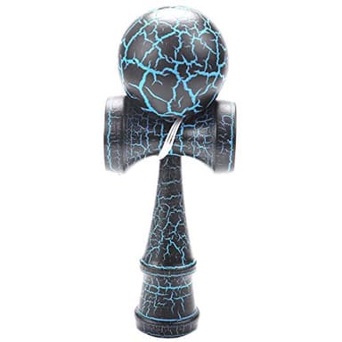 CAIONPLE Jouet de sport extérieur Kendama pour enfants et adultes Balle de sport extérieur Variétés de sports Design coloré en noir et bleu