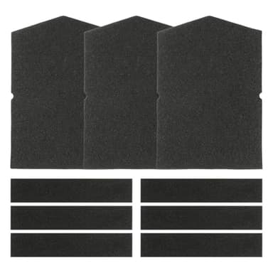 URPIZY Lot de 3 filtres pour sèche-linge Miele remplace 6057930 + 7358901. Dimensions : 282 x 196 x 4 mm + 225 x 45 x 5 mm. Compatible avec sèche-linge à condensation et pompe à chaleur, modèles T
