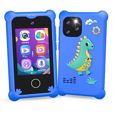 Telephone Portable pour Enfants, Smartphone Enfant Jouets Cadeau Garçons 3 4 5 6 7 8 9 10 Ans, Téléphone Enfants avec Caméra Jeux pour Enfant 3 4 5 6 Ans Idée Cadeau Anniversaire