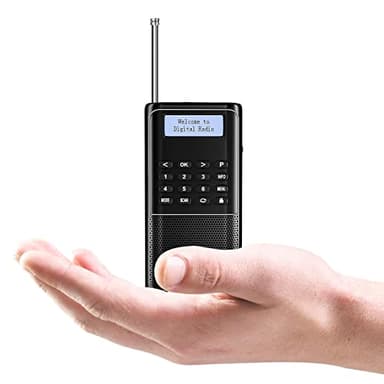 Raddy RD23 Radio Portable Dab+ FM BT USB Fonction Horloge minuteur Fonctionne sur Piles (Argent)