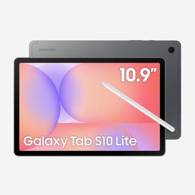 SAMSUNG Galaxy Tab S10 Lite avec S-Pen | 128 Go, 6 Go de RAM, Wi-Fi uniquement | Écran LCD 10,9 po 90 Hz, tablette Android 15 WiFi 6, batterie toute la journée | Modèle international X400 | Ensemble