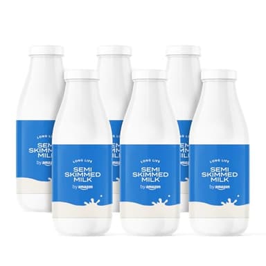 by Amazon Lait Demi-Écrémé, 6x1L