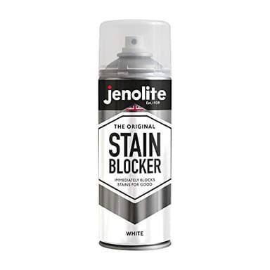 JENOLITE Apprêt Anti-Taches en Spray Blanc | 400ml | Bloque les taches instantanément | Résistant à l’humidité et moisissure | Sous-couche peinture murs et plafonds
