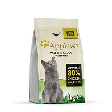 Applaws Complete Natural Grain Free Chicken Flavour Dry Cat Food for Senior Cats - sac de 2 kg