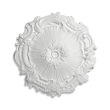 DECOSA Rosace Eleonora Ø 41 cm - polystyrène - blanc - 1 pièce