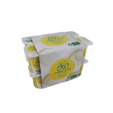 Monoprix Bio Yaourt nature Le pack 12x125g