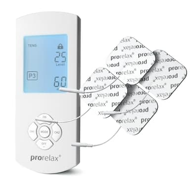 Prorelax TENS/EMS Duo Comfort | Appareil d'électrostimulation | 2 thérapies avec un seul appareil | Thérapie naturelle contre les douleurs chroniques et pour le développement musculaire