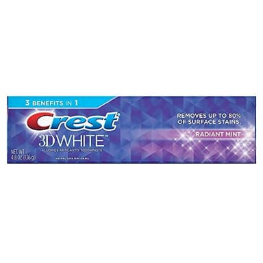 Crest 3d Blanc Radiant Mint Dentifrice blanchissant, 99,2 gram Twinpack
