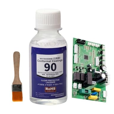 PCB Peinture pour circuit imprimé – 100 ml – Colle isolante et étanche à séchage rapide avec pinceau | Vernis transparent pour circuits | Isolation des appareils ménagers pinces électriques épissures