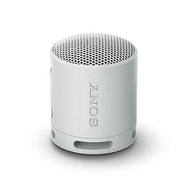 Sony SRS-XB100 - Enceinte sans Fil Bluetooth, Portable, légère, compacte, Durable, IP67, étanche à l'eau et à la poussière, Batterie 16H, dragonne Polyvalente, appels Mains Libres, Gris Perle