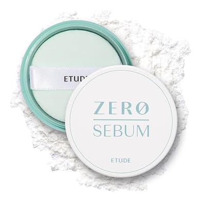 Etude House Poudre Siccative Zéro Sébum 4g Nouveau | Poudre libre légère pour le visage sans sébum avec 80% de minéraux | Longue durée pour le réglage ou le fond de teint (zéro sébum 4 g (21AD)
