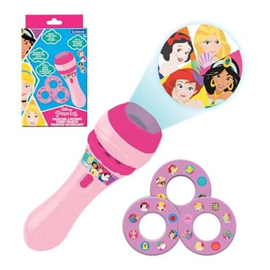 Lexibook, Projecteur à Histoires et Lampe Torche Disney Princesses, Rose, LTC050DP