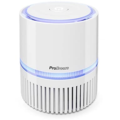 Pro Breeze Mini Purificateur d’Air 3-en-1 - Ioniseur d’air - Filtre True HEPA - USB et Alimentation secteur - Pour toute la maison - Combat les allergènes, la poussière, odeurs, moisissures
