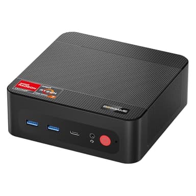 BOSGAME P4 Plus Dual 2.5G LAN Mini PC Gamer PC AMD Ryzen 7 5825U Processeur (jusqu'à 4.5GHz), Windows 11 Pro Mini Ordinateur, 16 Go DDR4 RAM, SSD PCIe 3.0 512 Go, Mini Ordinateur de Bureau Gaming
