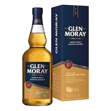 Glen Moray Speyside Elgin Classic Chardonnay Cask Finish Whisky avec Emballage Cadeau 700 ml