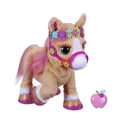 FurReal Friends Cannelle Mon Poney coquet, Animal en Peluche électronique de 35,5 cm, 80 Sons et réactions, 26 Accessoires, pour Enfant dès 4 Ans, Multicolore