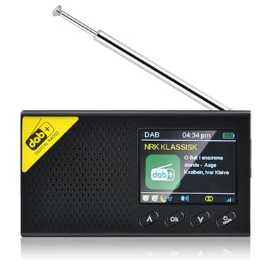 Hikity Radio Dab/Dab+/FM/AUX Portable Rechargeable, Poste Radio Bluetooth Dab Plus, Radio Réveil Dab, Double Réveil, Radio FM de Cuisine, Minuterie Sommeil, 9 Langues