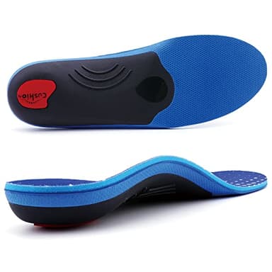 TOPSOLE Semelles orthopédiques pour fasciite plantaire, Pied plat, métatarsalgie, semelle orthopedique épine calcanéenne, semelles de chaussures de travail pour hommes et femmes Bleu-top227