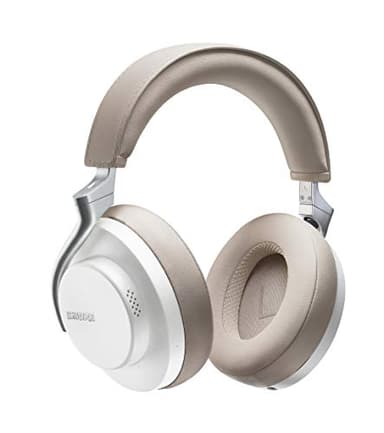 Shure AONIC 50 Wireless Noise Anceling Headphones, Bluetooth 5 Wireless, Over Ear Fit, 20 Heures de Vie de la Batterie, Contrôles du Bout des Doigts - Blanc