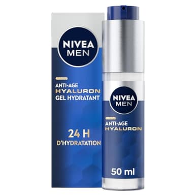 NIVEA MEN Active Age Soin de Jour Anti-Âge Complet (1 x 50 ml), Soin visage enrichi en créatine et caféine, Crème homme 6-en-1 hydratant & anti-âge à la texture légère