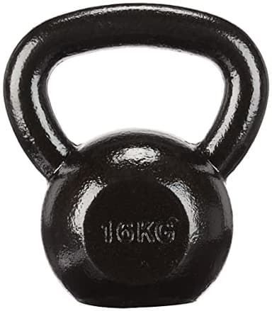 Amazon Basics Kettlebell en fonte 16 kg, Noir