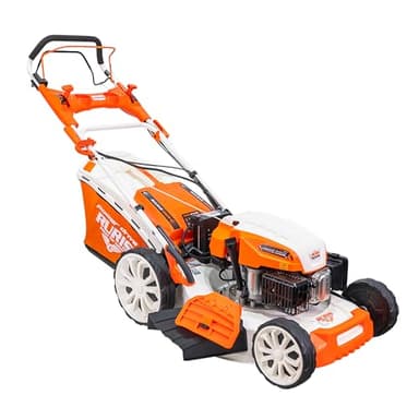 RURIS POWER FOR NATURE Tondeuse à Gazon Thermique 5 en 1 Mulching 5,7 CV 196cc RX500S, Orange