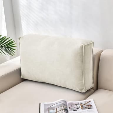 Earnmore Coussin de canapé, Grand Dossier et, Coussin de Taille Confortable pour Lecture Soutien Lombaire pour Sofa