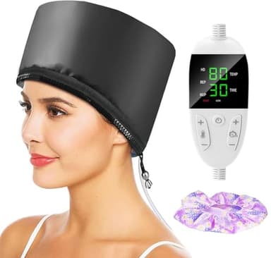Biutee Casque Chauffant Cheveux Vapeur Soin Bonnet Chauffant Cheveux Soin Cheveux Bonnet Chauffant Casques chauffant Cheveux(Ferreux)
