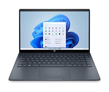 HP Pavilion x360 14-ek0000sf PC Ultraportable Convertible et Tactile 14" FHD (Intel Core i3-1215U, RAM 8 Go, SSD 512 Go, AZERTY, Windows 11 Famille) Bleu espace, noir