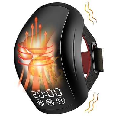 iKeener Masseur de Genoux Arthrose Sans Fil avec Chauffage et Vibrations, FDA Approuvé 210pcs Thérapie Infrarouge Laser pour Gonflement, Tension, Étirement Ligamentaire, Blessure Musculaire