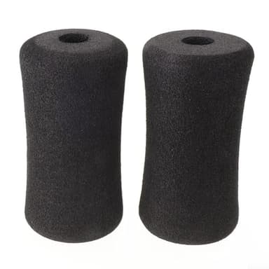 Lot de 2 coussinets de rechange en mousse pour banc de musculation, machine d'extension de jambe, équipement d'exercice à domicile, noir, rembourrage en mousse haute densité (80 x 180 cm)