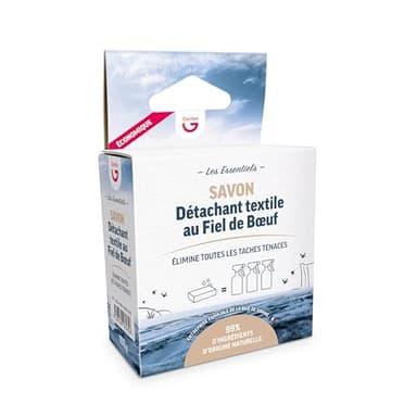 Gerlon – Savon Fiel de Bœuf 100g – Détache les Tâches mêmes Incrustées - Entrprise Familiale de la Baie de Somme – Fabriqué en France