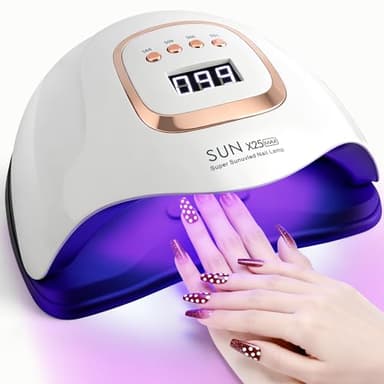 Lampe UV pour ongles en gel 380 W LED avec 81 perles et 4 minuteurs, sèche-ongles pour gel avec écran numérique et capteur, lampe UV pour ongles pour studio de manucure et usage domestique, pour tous