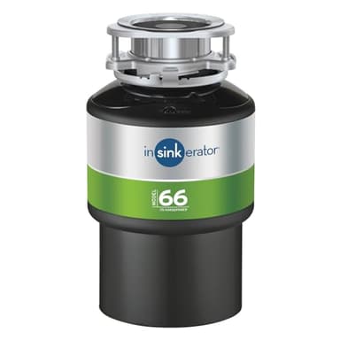 InSinkErator7971H Modèle 66 Siposer à déchets alimentaires avec commutateur d'air Noir
