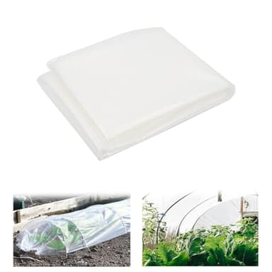 ACONDE Bache pour Serre, Film de Serre Transparent, pour Serre de Jardinage Tunnel en polyéthylène (2 x 10m)