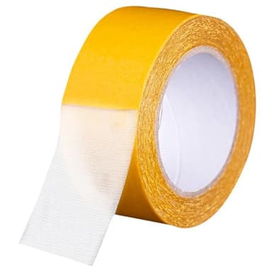 HOODANCOS Ruban Adhésif Double Face en Tissu Largeur 5 CM X Longueur 10 M Colle Forte pour Moquette et Parquet Ruban Adhésif Multi-Usages pour Décoration Réparation et Fixation