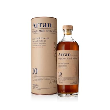 ARRAN - 10 ans The Classic Arran - Whisky Single Malt - Notes d'Agrumes Confis & Cannelle - Origine : Ecosse/Highlands - 46% Alcool - 70 cl