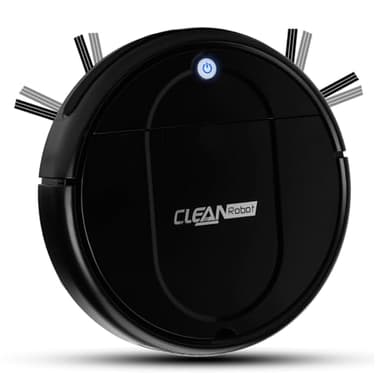 Générique Robot Aspirateur, Robot Aspirateur et Laveur 3 en 1 pour Un Nettoyage Complet, Autonomie 100 Minutes, Efficace et Silencieux, Idéal pour Poils d'animaux et Sols Durs,Black