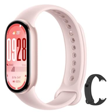 Xiaomi Mi Smart Band 10 -Écran AMOLED de 1,72 Pouce | 21 Jours d'Autonomie | Écran Tactile, traqueur Multisport, traqueur d'activité, Moniteur de fréquence Cardiaque | Connectivité Bluetooth (Rose)