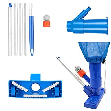 Aspirateur Piscine, Aspirateur Nettoyeur à Jet de Piscine Portable pour Nettoyer Piscine, Kit de Nettoyage de Piscine pour Spa, Étang, Piscine, Fontaine